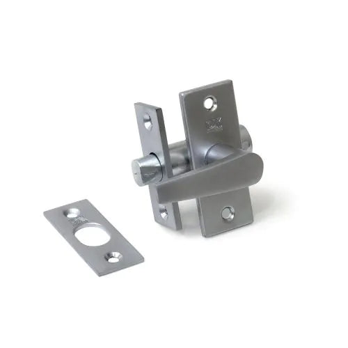 Dulimex Insteekgrendel met sluitplaat en sluitpot lengte 45, 55 en 70mm in Zilvergrijs en Zwart, met WC garnituur 70mm, met stersleutel 45 en 55mm en Stersleutel DRB 3 serie — insteekgrendels voor binnen- en bijdeur.