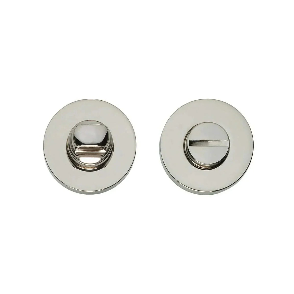 Nikkel rozetten — Intersteel, Aprile, Stile, Ton, Formani en Olivari sleutelrozetten, cilinderrozetten, WC-garnituren en toiletrozetten ronde en vierkante uitvoeringen 38-53 mm in mat nikkel, glans nikkel en titaan PVD