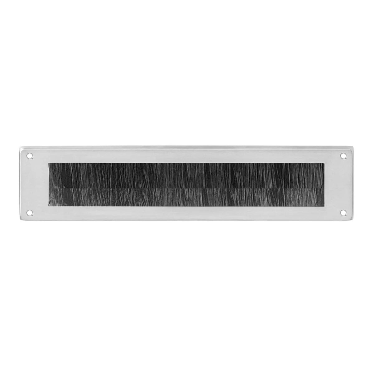 Intersteel RVS tochtwering borstel-flaprand 256×80 mm voor binnenzijde voordeur achter briefplaat