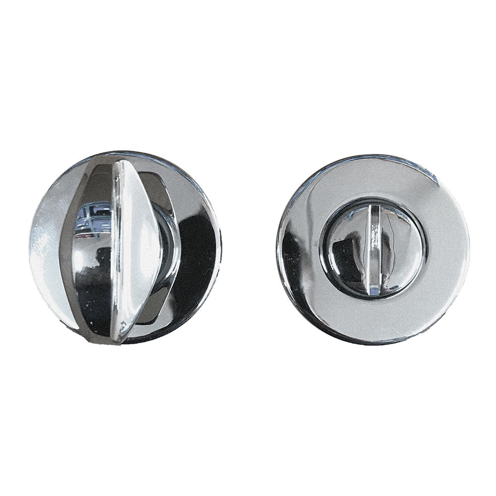 Nikkel WC sluiting rond — Aprile Comfort, Artitec Vivo en HDD Pro toiletgarnituren in mat- en glans-nikkel met vrij/bezet-indicator voor jaren-30 en monumentale badkamerdeuren