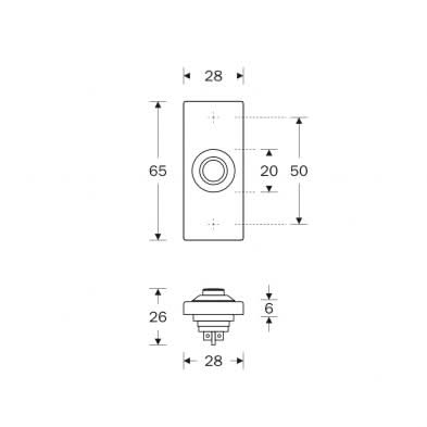 Artitec Mi Satori Beldrukker Elegant messing PVD detail
