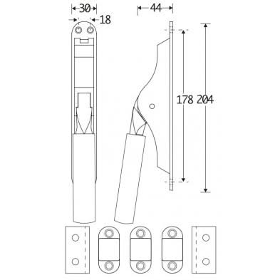 Artitec Mi Satori pompespagnolet set Frankfurt messing antiek &ndash; productfoto