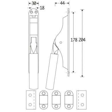 Artitec Mi Satori pompespagnolet set Frankfurt Ebben messing antiek &ndash; productfoto