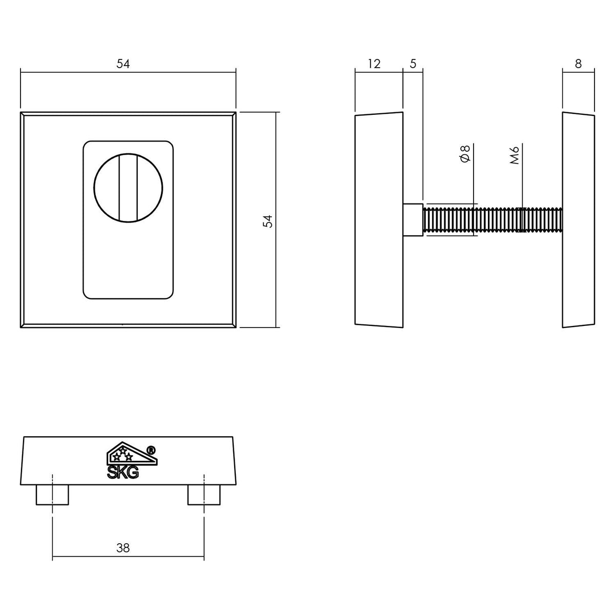 Intersteel achterdeurbeslag Jura messingkleur – deurkruk detail