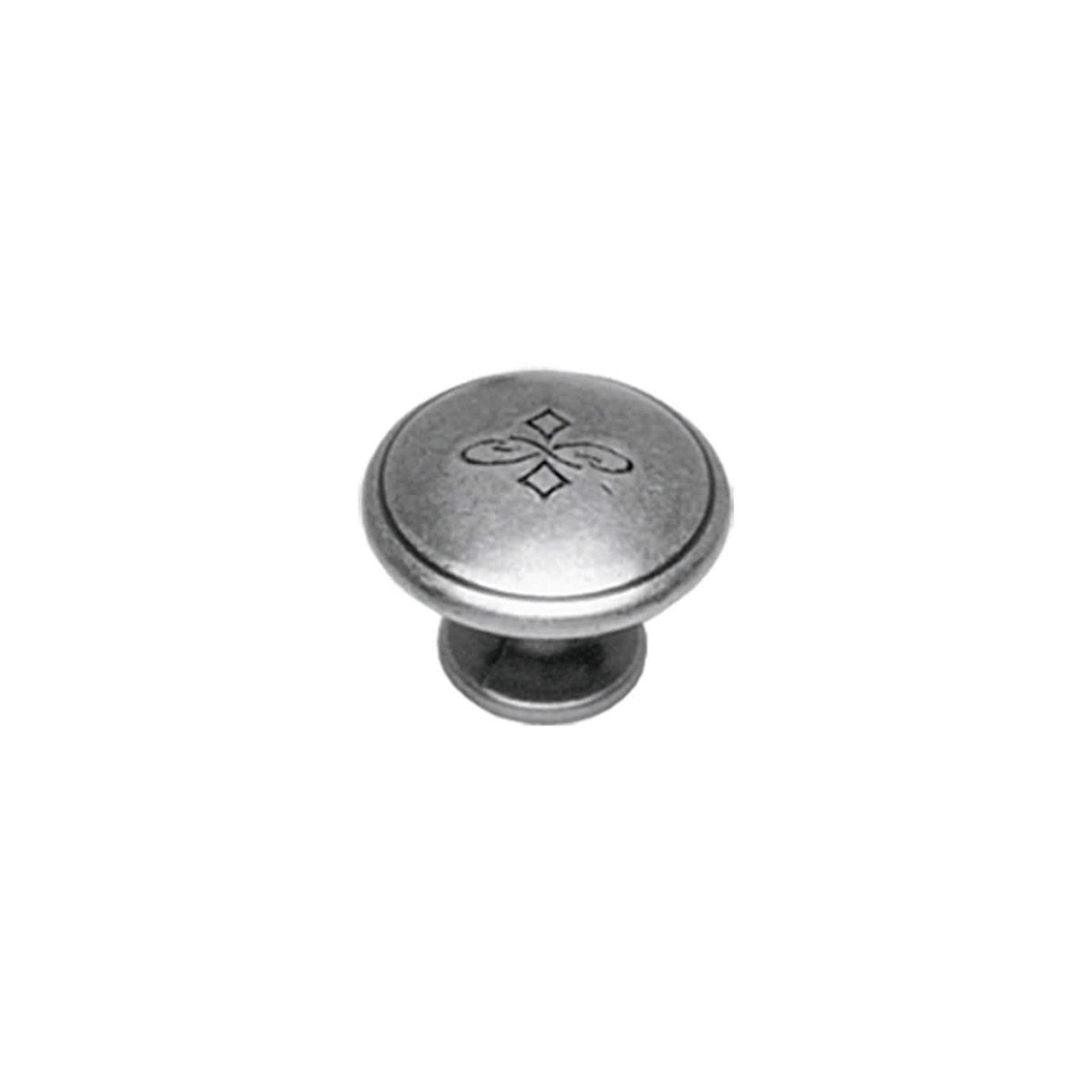 Intersteel meubelknop Bloem 30 mm oud grijs vooraanzicht