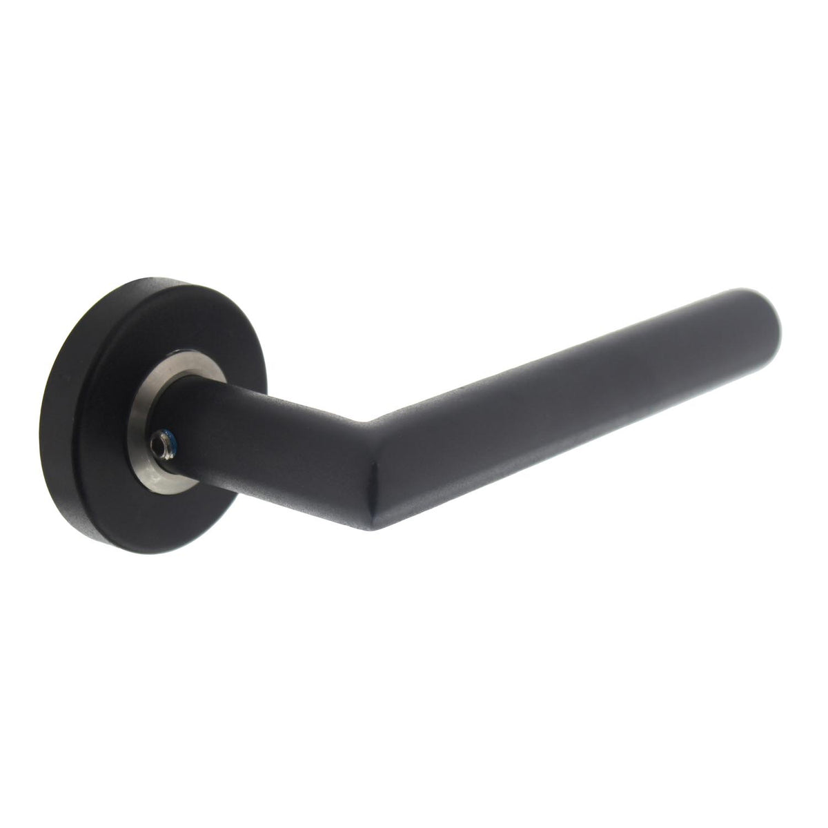Intersteel deurkruk Jura RVS mat zwart - vooraanzicht