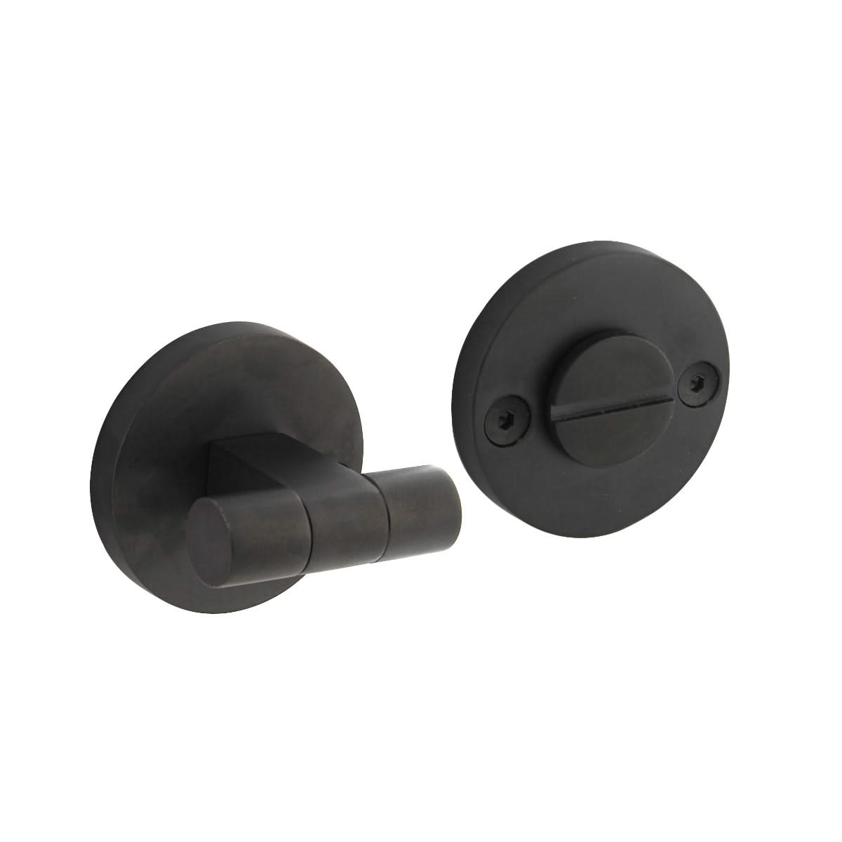 Intersteel wc-sluiting Shiraat rond ø55mm PVD zwart vooraanzicht