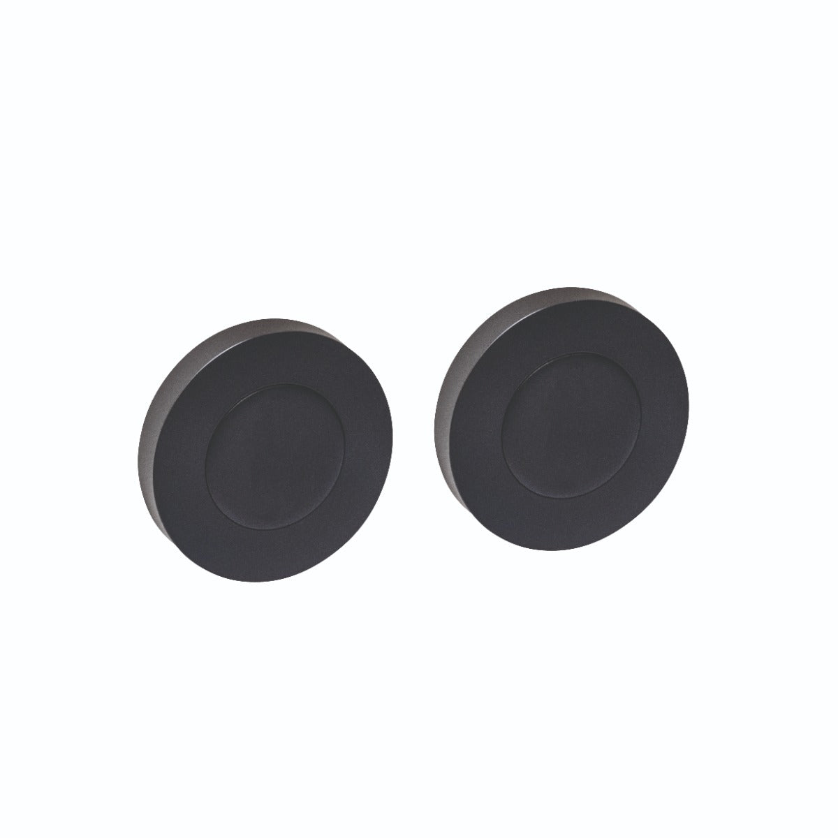 Intersteel afdekrozetten verdekt ø53x10mm zwart vooraanzicht