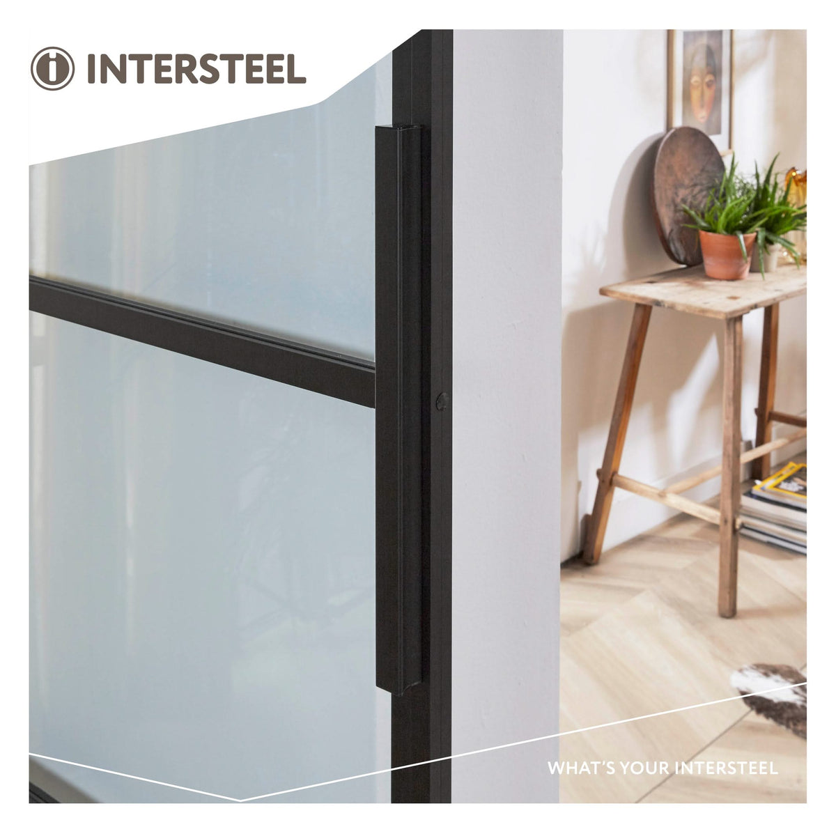 Intersteel DIY-schuifdeur Cubo zwart montageonderdelen - overzicht