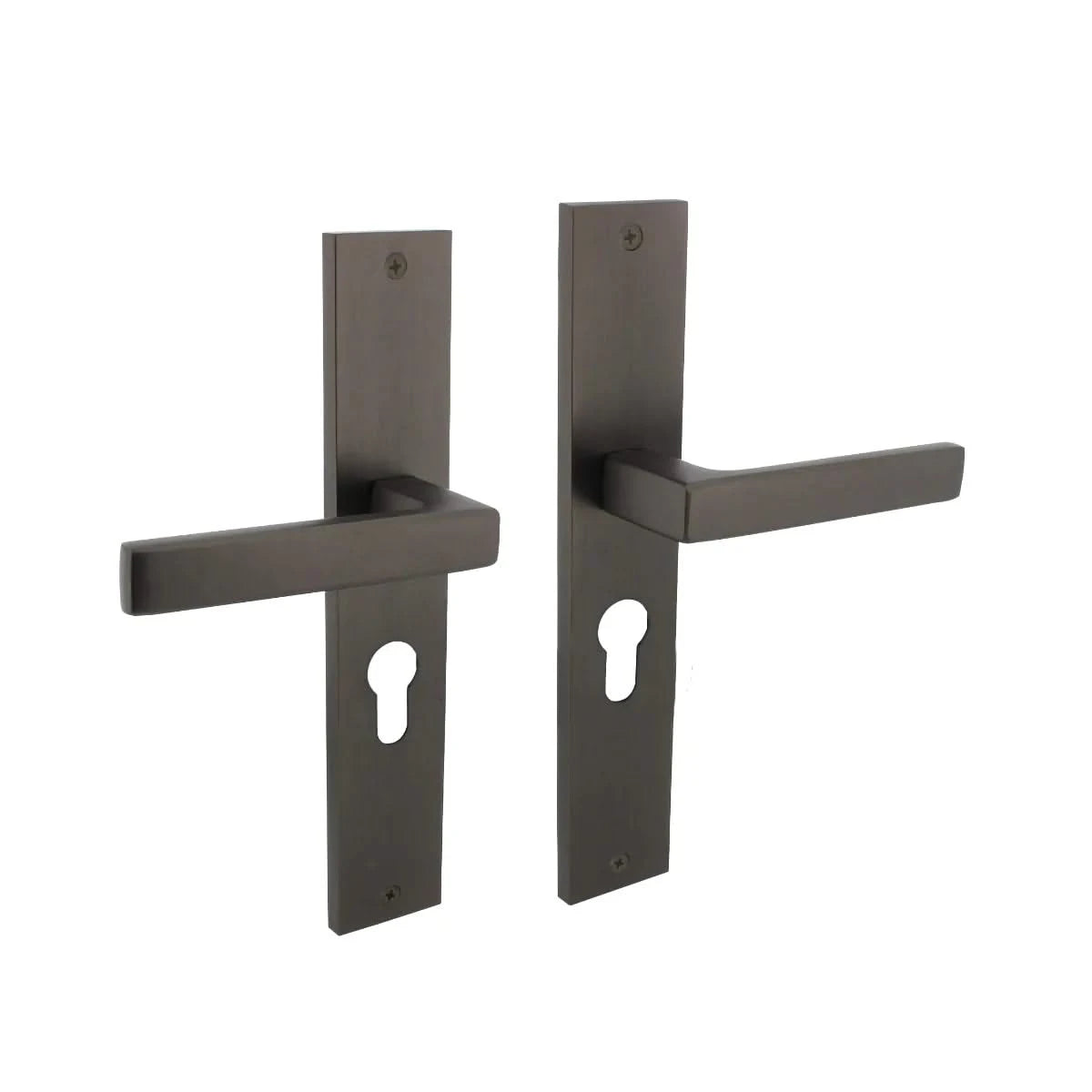 Intersteel deurkruk Hera op schild Antracietgrijs vooraanzicht