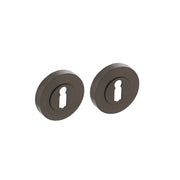 Intersteel ronde rozet met sleutelgat 52x10mm antraciet grijs – vooraanzicht