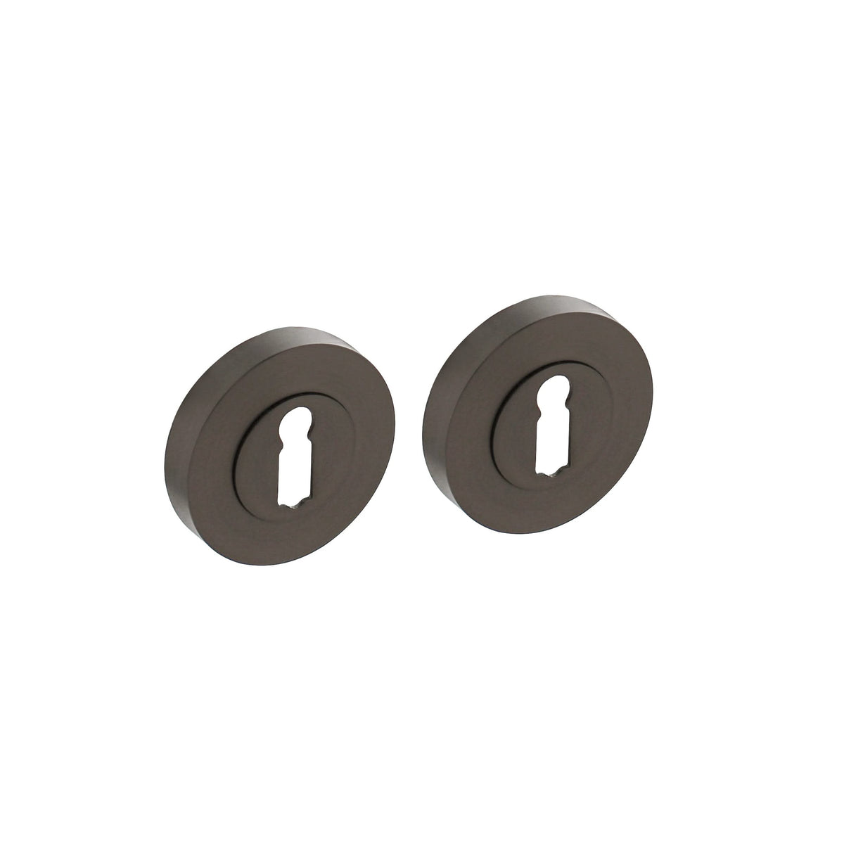 Intersteel ronde rozet met sleutelgat 52x10mm antraciet grijs – vooraanzicht