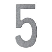 Intersteel huisnummer 5 150 mm RVS Getrommeld – vooraanzicht