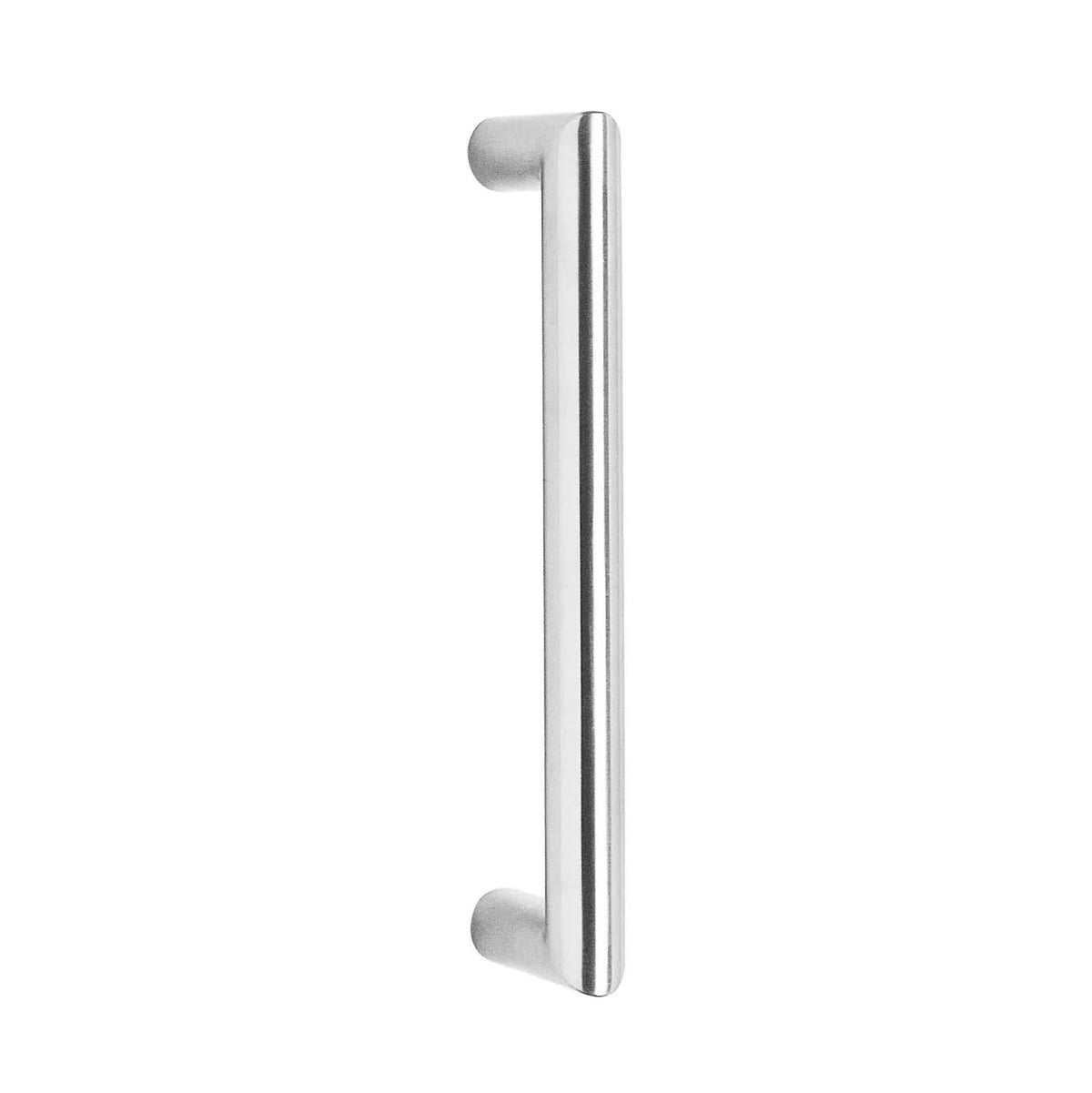 Intersteel Deurgreep per stuk recht-90° 220 mm RVS geborsteld – vooraanzicht