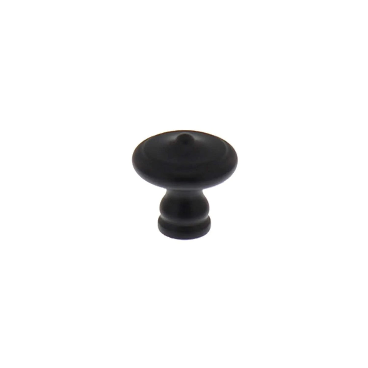 Intersteel meubelknop 30mm smeedijzer zwart – vooraanzicht