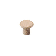 Intersteel houten meubelknop 28mm essenhout – vooraanzicht