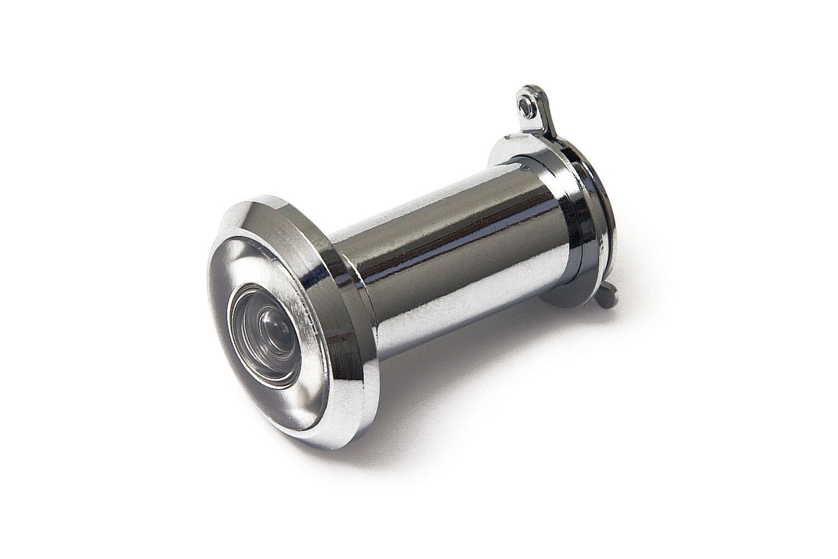 Dulimex deurspion 180 graden Ø14 mm deurdikte 36-60 mm verchroomd - vooraanzicht