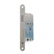 Mauer magneetslot 1545 bad/WC RVS voorplaat - vooraanzicht