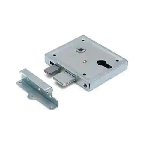 Dulimex DX poortslot voor profielcilinder doornmaat 60 mm vooraanzicht