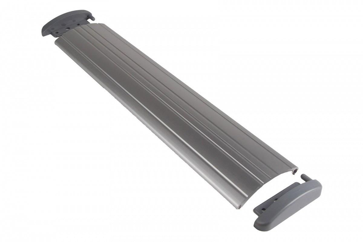 Dulimex tochtklep voor brievenbus in F1 aluminium, vooraanzicht