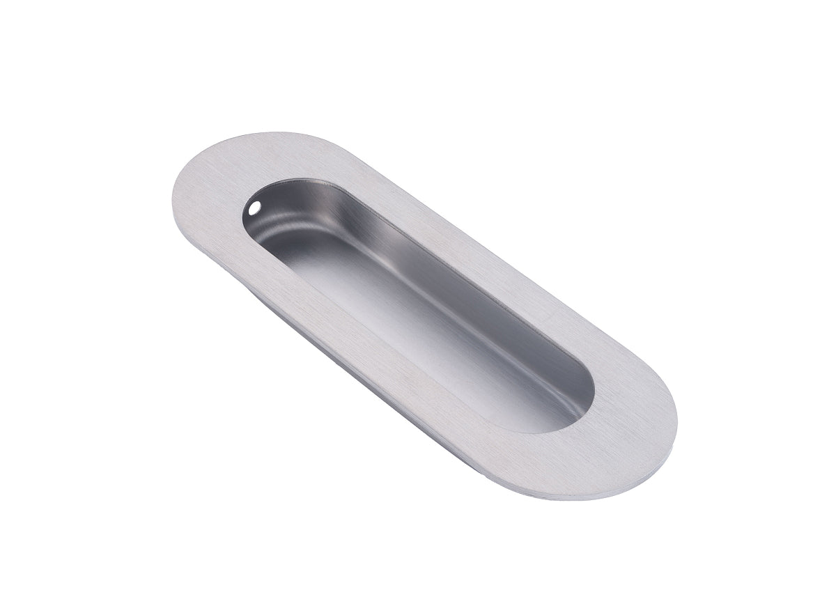 Dulimex DX schuifdeurkom ovaal 120x40 mm RVS geborsteld - verzonken inbouwkom