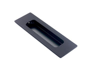 Dulimex DX schuifdeurkom vierkant 120x40 mm RVS zwart - verzonken inbouwkom