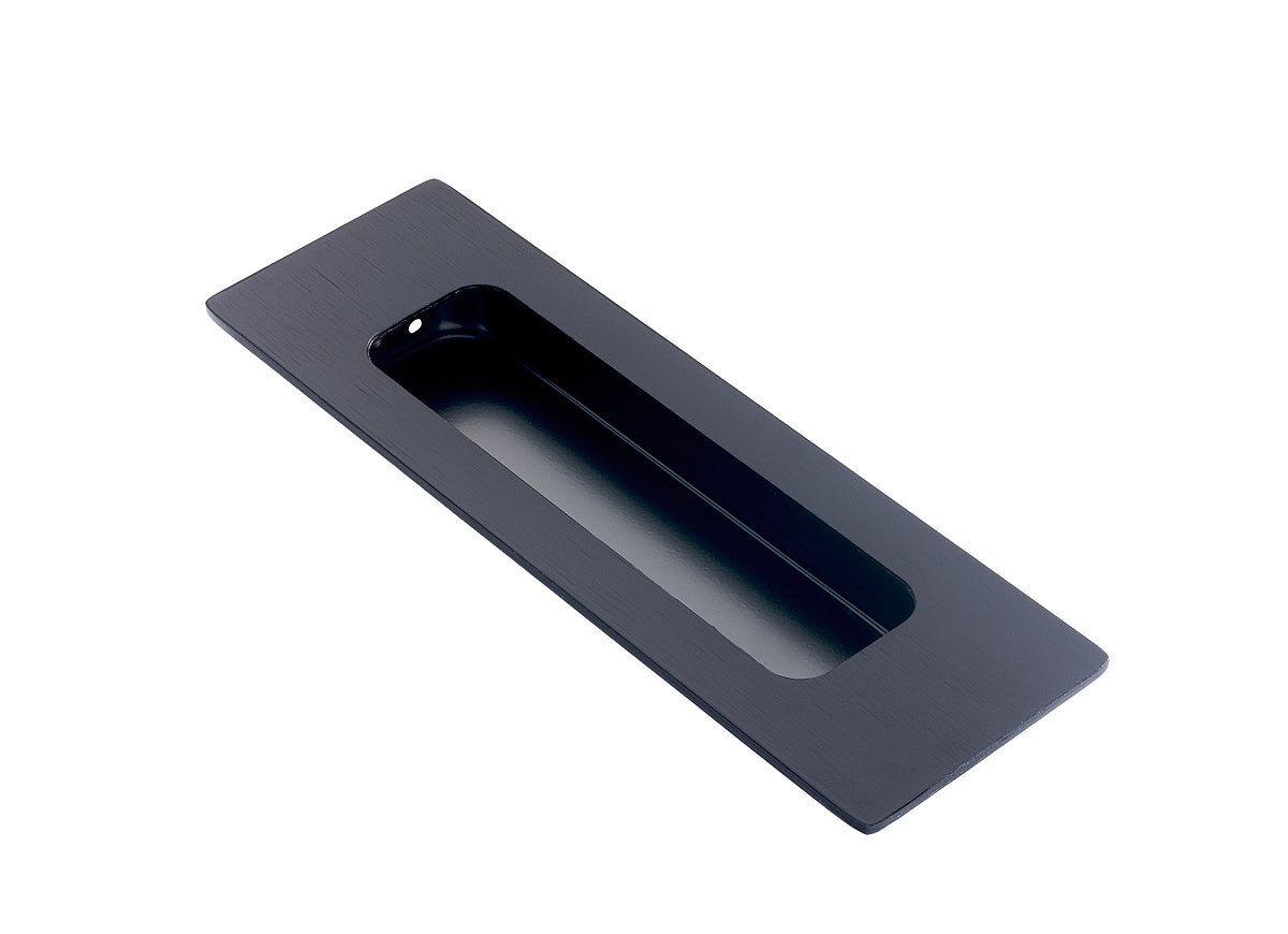 Dulimex DX schuifdeurkom vierkant 120x40 mm RVS zwart - verzonken inbouwkom