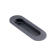 Dulimex DX schuifdeurkom ovaal 120x40 mm PVD gun metal - verzonken inbouwkom