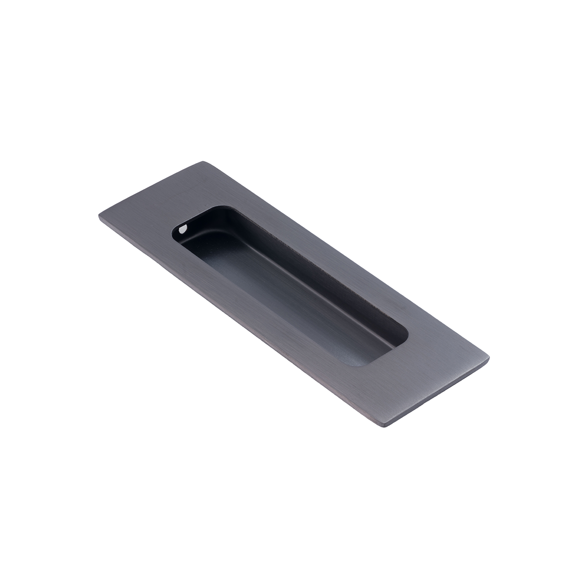 Dulimex DX schuifdeurkom vierkant 120x40 mm PVD gun metal - verzonken inbouwkom