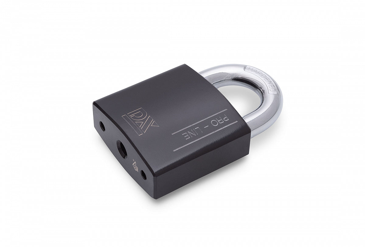 Dulimex hangslot DX PRO-line SKG** 70 mm open beugel zwart vooraanzicht