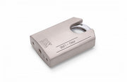 Dulimex DX PRO-line hangslot 70 mm SKG** met gesloten beugel in zilver, vooraanzicht