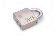 Dulimex hangslot DX PRO-line SKG** 60 mm open beugel zilver - vooraanzicht