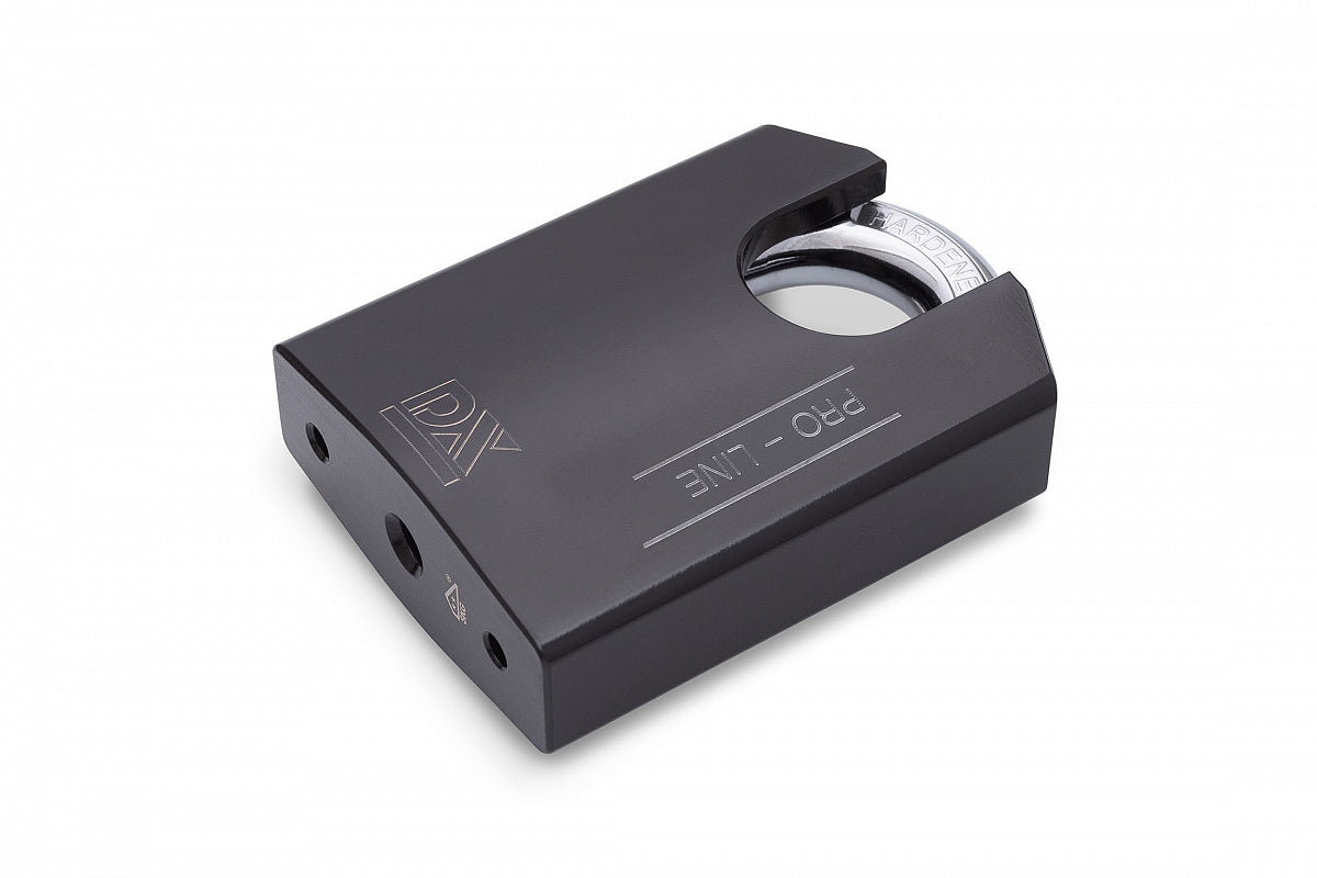 Dulimex hangslot DX PRO-line SKG** 60 mm gesloten beugel zwart vooraanzicht