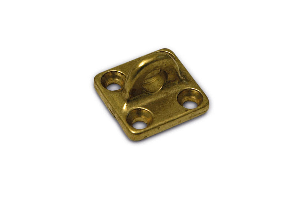 Dulimex oog voor kajuithaak 150 mm, messing gepolijst, vooraanzicht