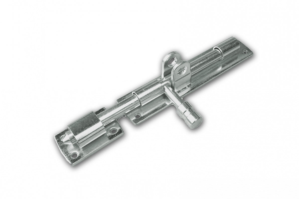 Dulimex hangslotgrendel horizontaal 100 mm RVS - vooraanzicht