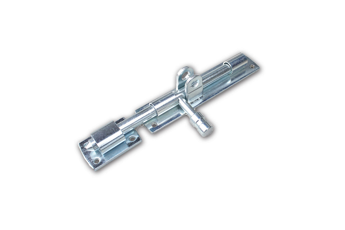 Dulimex hangslotgrendel horizontaal 150 mm staal verzinkt - vooraanzicht