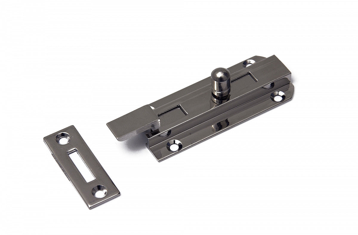 Dulimex profielschuif met bocht 25x60 mm messing gepolijst, vooraanzicht