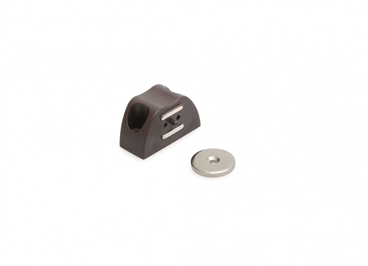 Dulimex DX magneetsnapper MC 9303B in bruin, 3 kg, met verende onderplaat, vooraanzicht