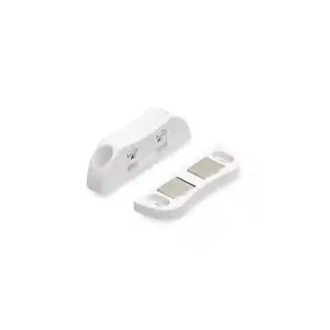Dulimex DX magneetsnapper opschroevend wit – vooraanzicht