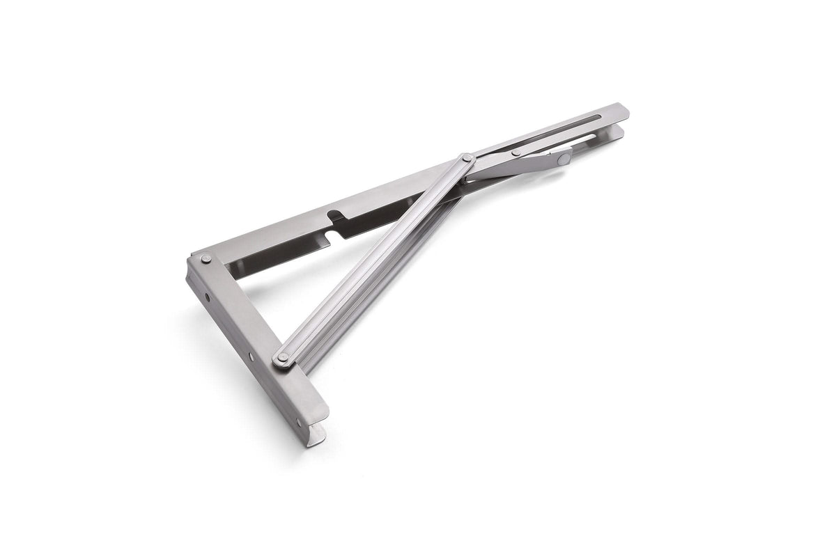 DX luxe vouwdrager 200x110 mm geborsteld rvs – vooraanzicht