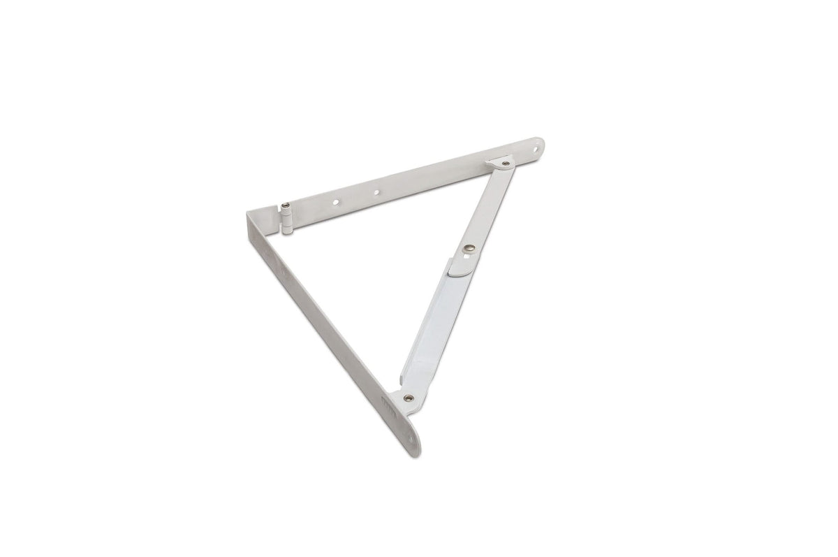 DX plankdrager opvouwbaar 300x300 mm wit gelakt – vooraanzicht