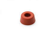 Dulimex closetbuffer rubber rood 20x10 mm, vooraanzicht
