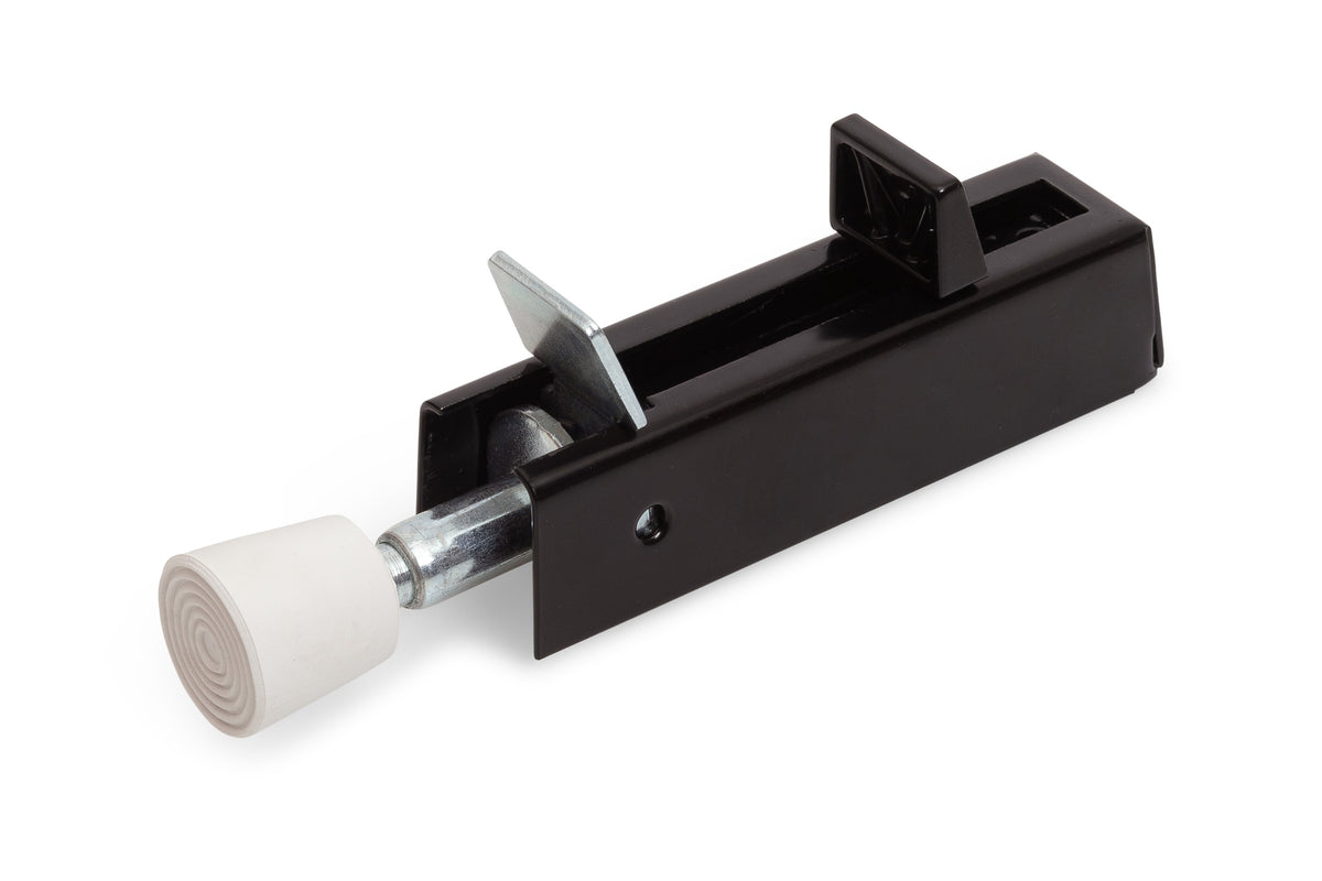 Dulimex DX deurvastzetter voetstift 30x122 mm zwart – vooraanzicht