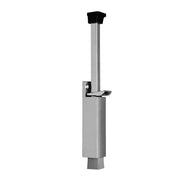 Dulimex DX deurvastzetter met voetstift 32x272 mm zilver - vooraanzicht