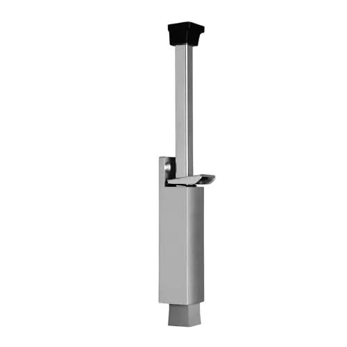 Dulimex DX deurvastzetter met voetstift 32x272 mm zilver - vooraanzicht