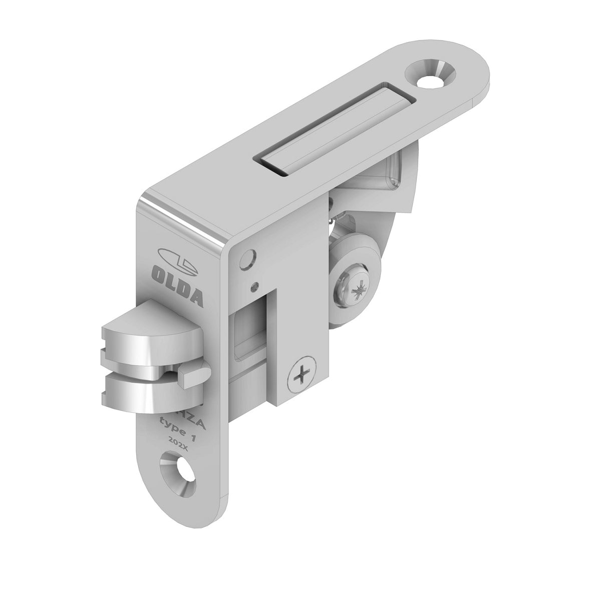 Dulimex automatische kantschuif 26 HZA TYPE 1 hoekmodel in staal verzinkt, vooraanzicht