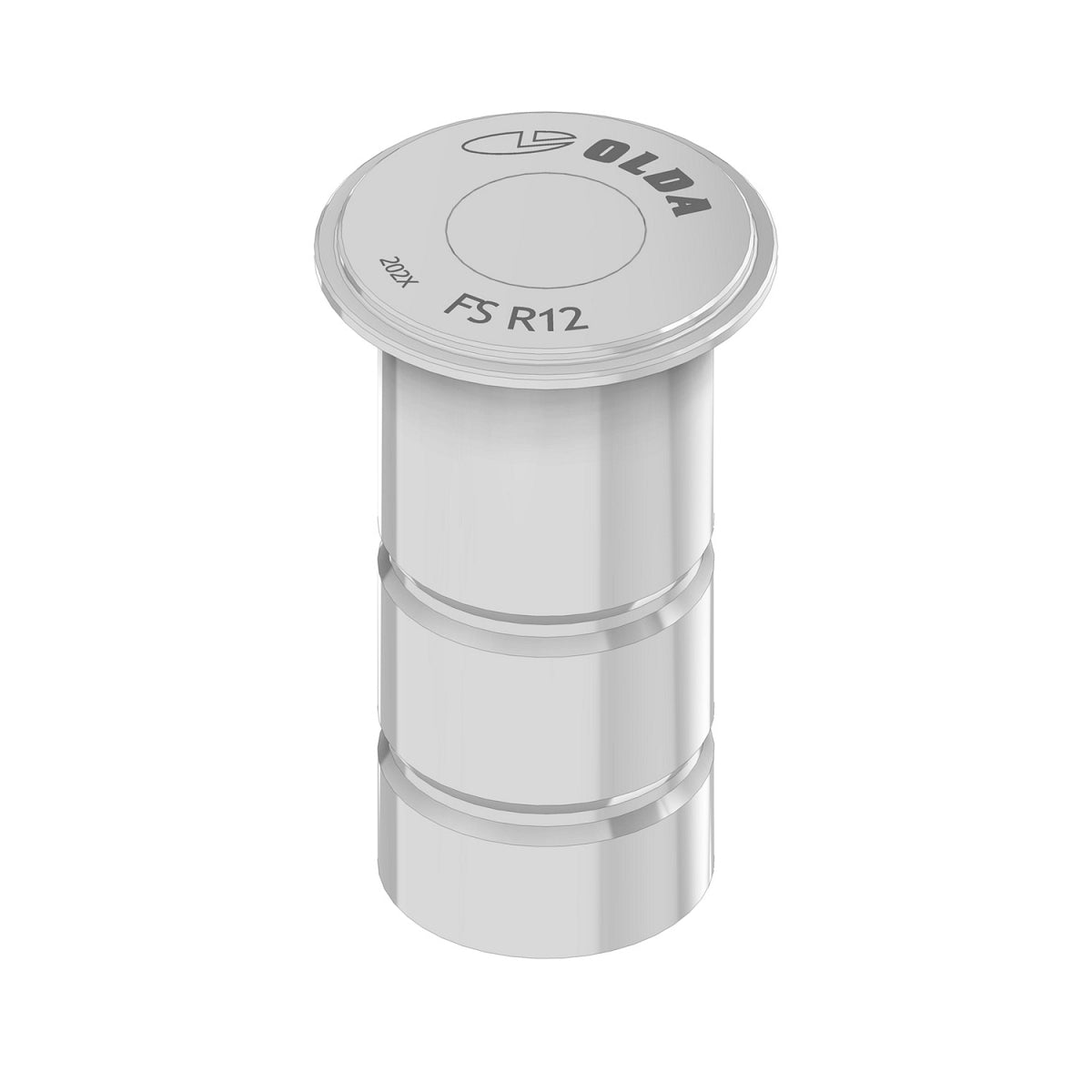 OLDA anti-stof sluitpot FS R12 RVS lijm type