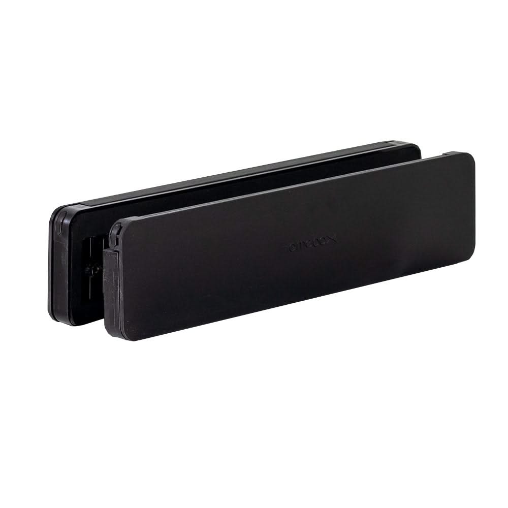 Homebox brievenbus zwart RAL 9005 / zwart RAL 9005 – buitenklep