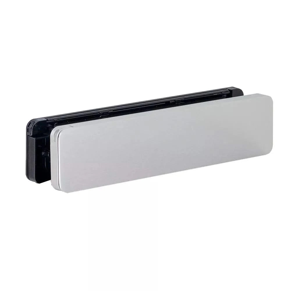 Homebox brievenbus geanodiseerd aluminium / zwart RAL 9005 – vooraanzicht