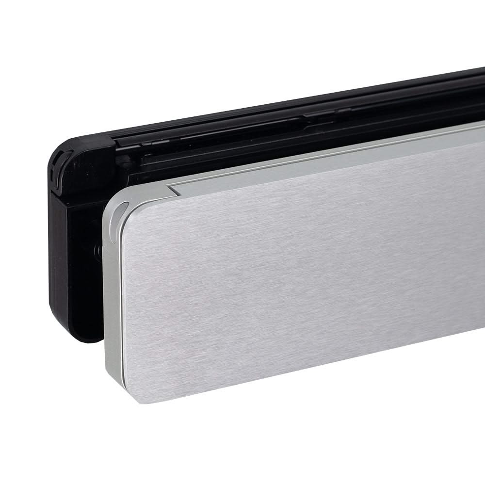 Homebox brievenbus geanodiseerd aluminium / zwart RAL 9005 – gemonteerd in deur